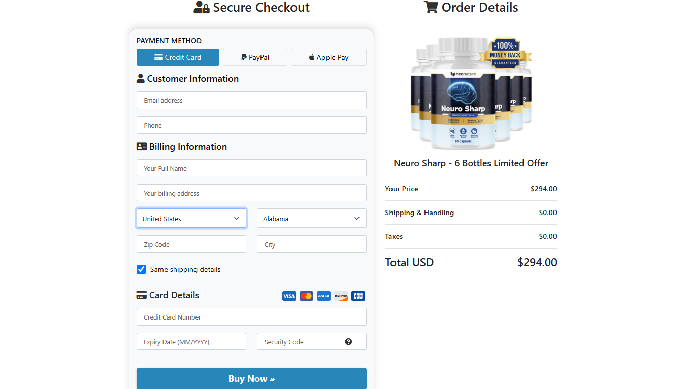 neurosharp-Secure-Checkout